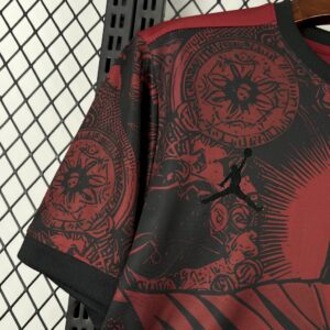 Mens Brazil 2025/26 Jordan Black and Red Special Edition Jersey - Image 7