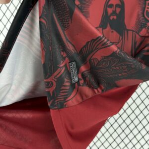 Mens Brazil 2025/26 Jordan Black and Red Special Edition Jersey - Image 4