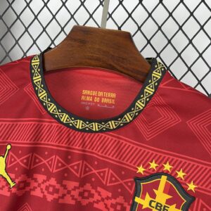 Mens Brazil 2025/26 Jordan Red Special Edition Jersey - Image 8