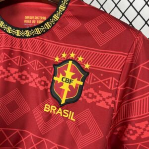 Mens Brazil 2025/26 Jordan Red Special Edition Jersey - Image 6