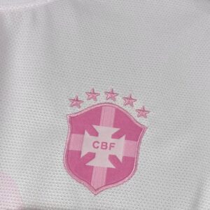 Mens Brazil 2025/26 pink white Jersey - Image 4