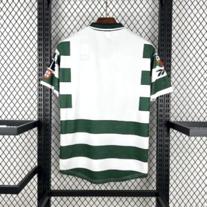 Retro Sporting CP 2000/01 Home Jersey - Image 2