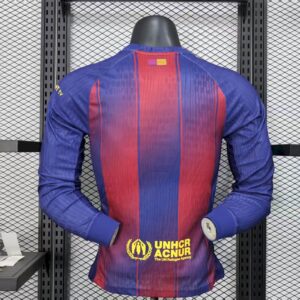 Mens Barcelona 2025/26 Home Long Sleeves Jersey Player Version - Image 2
