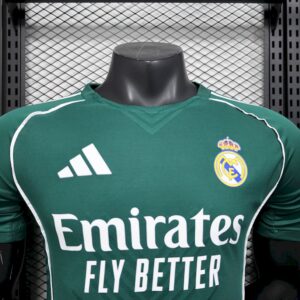 Mens Real Madrid  2025/26 Green special edition Jersey Player Version - Image 9
