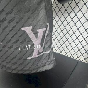 Mens Real Madrid 2025/26 Black Louis Vuitton Jersey Player Version - Image 3