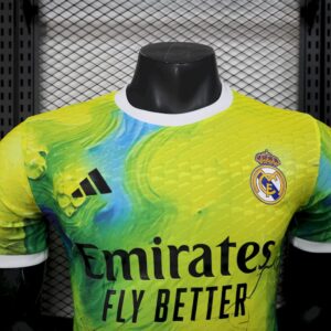 Mens Real Madrid 2025/26 Green Special Edition Jersey Player Version - Image 3