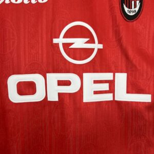 Retro AC Milan 1998/99 Away Red Jersey - Image 5