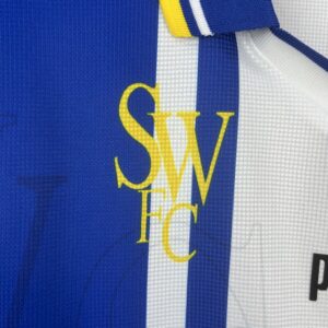 Retro Sheffield Wednesday 1997 Home Jersey - Image 8