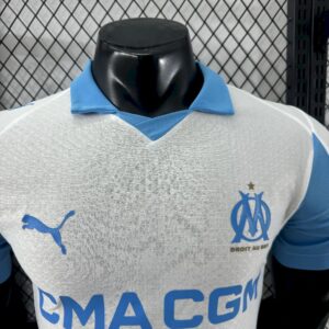 Mens Olympique Marseille 2025/26 Home Jersey Player Version - Image 3