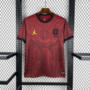 Mens Brazil 2025/26 Jordan Maroon Special Edition Jersey - Image 3