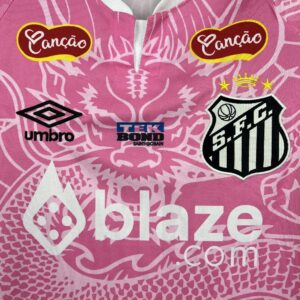 Mens Santos 2025/26 Pink Dragon Special Edition Jersey - Image 8
