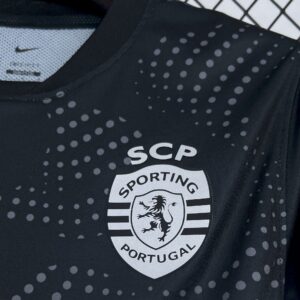 Mens Sporting CP 2025/26 Black Away Jersey - Image 8