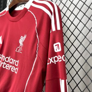 Mens Liverpool 2025/26 Home Long Sleeves Jersey - Image 3
