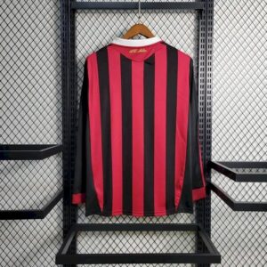 Retro AC Milan 2009/10 Home Long Sleeves Jersey - Image 9