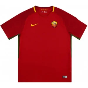 Retro AS Roma 2017/18 Home Jersey - Image 3