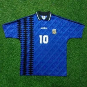 Retro Argentina 1994 Away Maradona 10 Jersey - Image 2