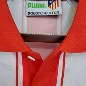 Retro Atletico Madrid 1994/95 Home Jersey - Image 3