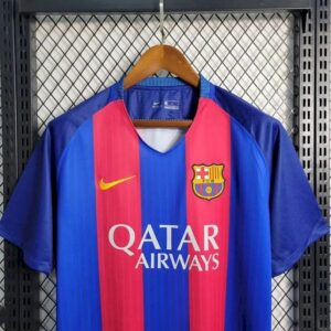 Retro Barcelona 2016/17 Home Jersey - Image 4