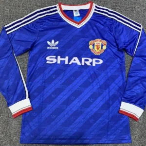 Retro Manchester United 1986/88 Third Long Sleeves Jersey