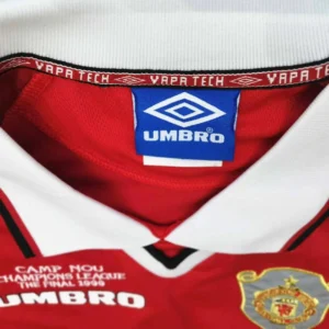 Retro Manchester United 1999/00 Home Long Sleeves Jersey - Image 2