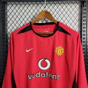Retro Manchester United 2002/04 Home Long Sleeve Jersey - Image 2