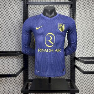 Mens Atletico Madrid 2025/26 Third Long Sleeves Jersey Player Version
