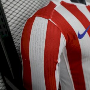 Mens Atletico Madrid 2025/26 Home Long Sleeves Jersey Player Version - Image 4