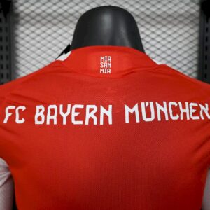 Mens Bayern Munich 2025/26 Home Long Sleeves Jersey Player Version - Image 9