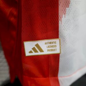 Mens Bayern Munich 2025/26 Home Long Sleeves Jersey Player Version - Image 8