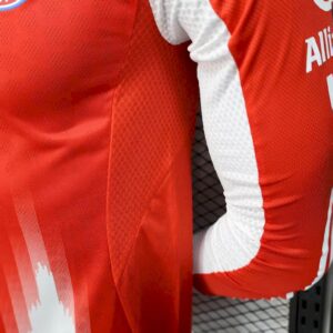 Mens Bayern Munich 2025/26 Home Long Sleeves Jersey Player Version - Image 6