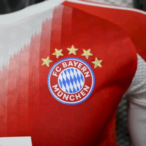 Mens Bayern Munich 2025/26 Home Long Sleeves Jersey Player Version - Image 3