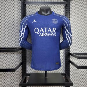 Mens Paris Saint-Germain 2025/26 Fourth Long Sleeves Jersey Player Version