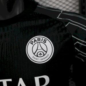 Mens Paris Saint-Germain 2024/25 Fourth Black Jersey Player Version - Image 4