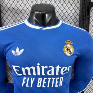 Mens Real Madrid 2025/26 Third Long Sleeves Jersey Player Version - Image 9