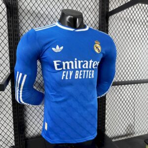 Mens Real Madrid 2025/26 Third Long Sleeves Jersey Player Version - Image 6
