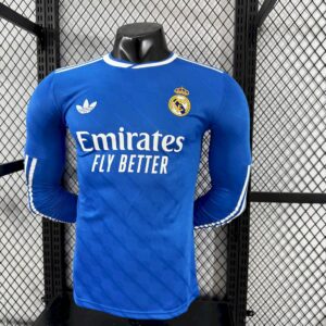 Mens Real Madrid 2025/26 Third Long Sleeves Jersey Player Version - Image 5