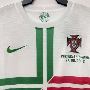 Retro Portugal 2012 Euro Cup Away Long Sleeves Jersey - Image 5