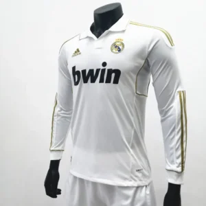 Retro Real Madrid 2011/12 Home Long Sleeves Jersey - Image 2