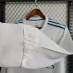 Retro Real Madrid 2017/18 Home Long Sleeve Jersey - Image 4