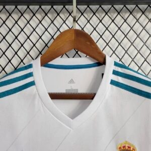 Retro Real Madrid 2017/18 Home Long Sleeve Jersey - Image 3