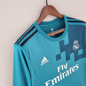Retro Real Madrid 2017/18 Third Long Sleeves Jersey - Image 3