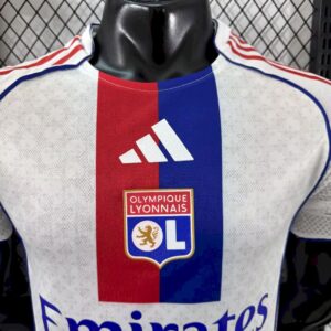 Mens Olympique Lyonnais 2025/26 Home Jersey Player Version - Image 8