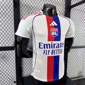 Mens Olympique Lyonnais 2025/26 Home Jersey Player Version - Image 7