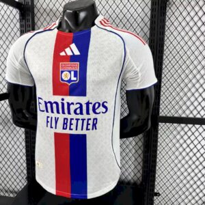 Mens Olympique Lyonnais 2025/26 Home Jersey Player Version - Image 6