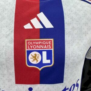 Mens Olympique Lyonnais 2025/26 Home Jersey Player Version - Image 3